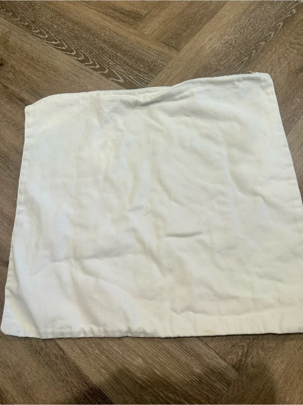 Pottery Barn Cream Shell Accent Pillow Cover with Gold and Brown Shell Motif